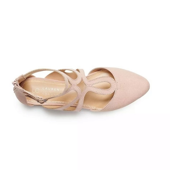 Lauren Conrad Macaroon Blush Dressy Shoes Flats - Picture 5 of 8